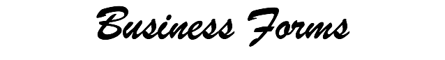 Business Forms